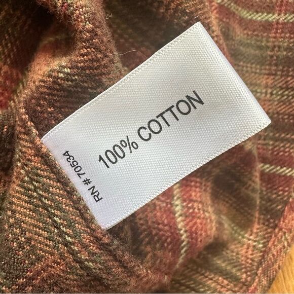 Orvis Perfect Flannel Button Down Shirt Plaid Mens Size XXL Style 1L21 Red Green - Picture 9 of 13